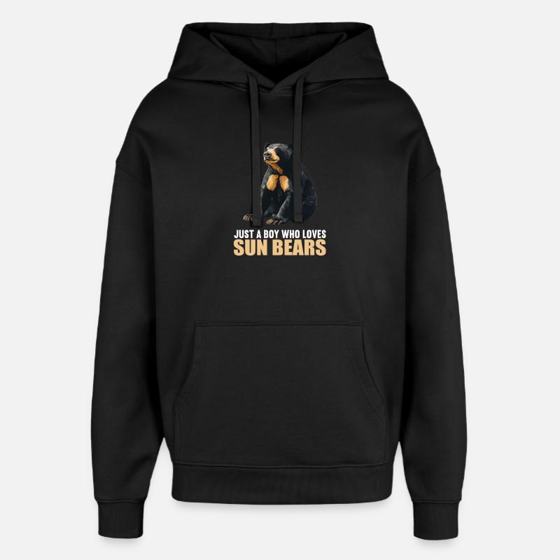 Ours du Soleil Ours Malais - Sweat à capuche unisexe Stanley/Stella Oversized - noir