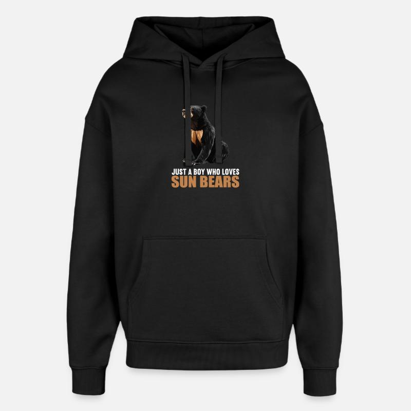 Ours du Soleil Ours Malais - Sweat à capuche unisexe Stanley/Stella Oversized - noir