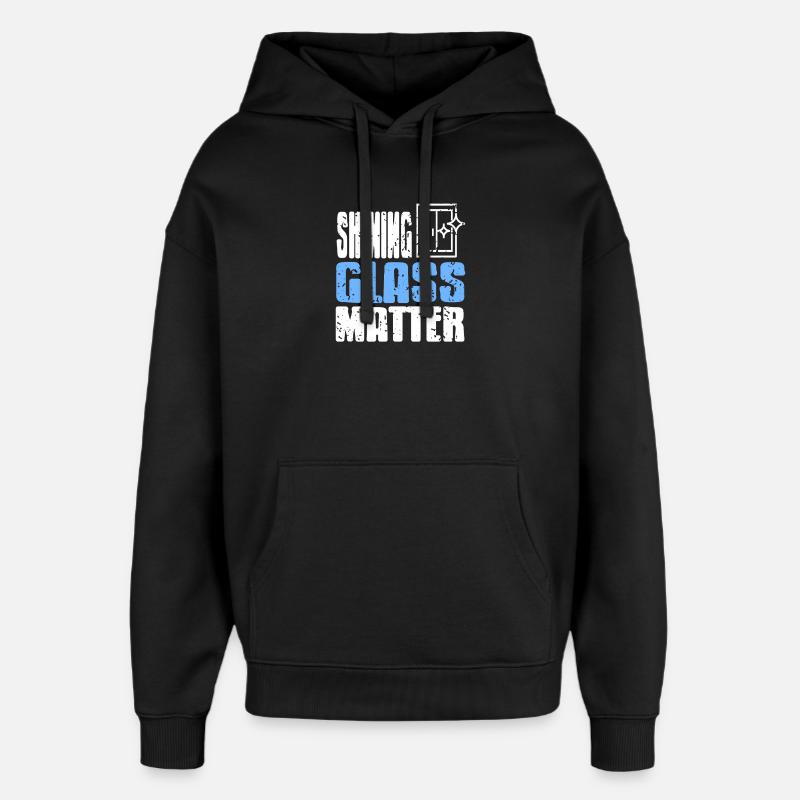Glazier Professional Craftsmanship Window Pride - Oversized Unisex Hoodie von Stanley/Stella - Schwarz