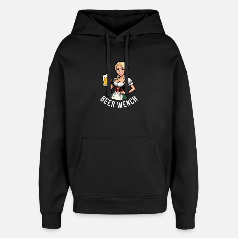 Bière Wench - Sweat à capuche unisexe Stanley/Stella Oversized - noir