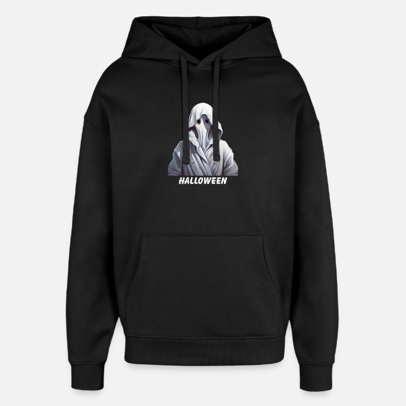 Fantôme Halloween - Sweat à capuche unisexe Stanley/Stella Oversized - noir