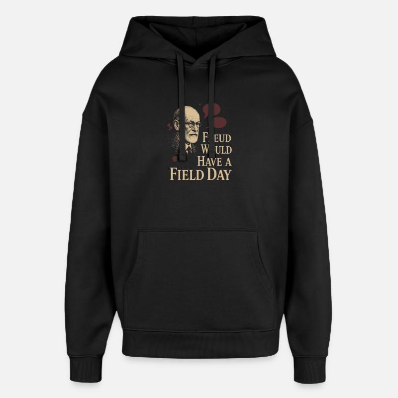 Future psychologist diagnose me - Oversized Unisex Hoodie by Stanley/Stella - black