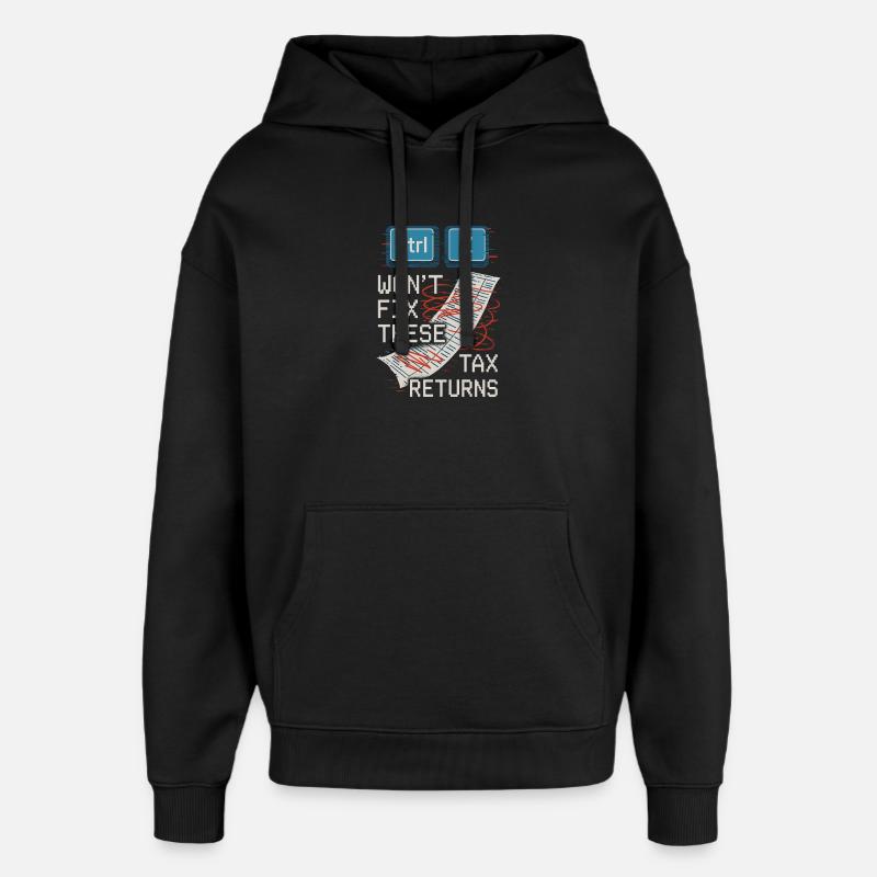 Buchhaltungsstudent Cpa Im Training Excel -witze - Oversized Unisex Hoodie von Stanley/Stella - Schwarz