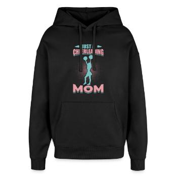 Cheerleading Mom Motivationsdesign - Oversized Unisex Hoodie von Stanley/Stella - Schwarz - Vorne - AI Model Female 172 light (172cm) & AI Model Male 185 light (185cm)