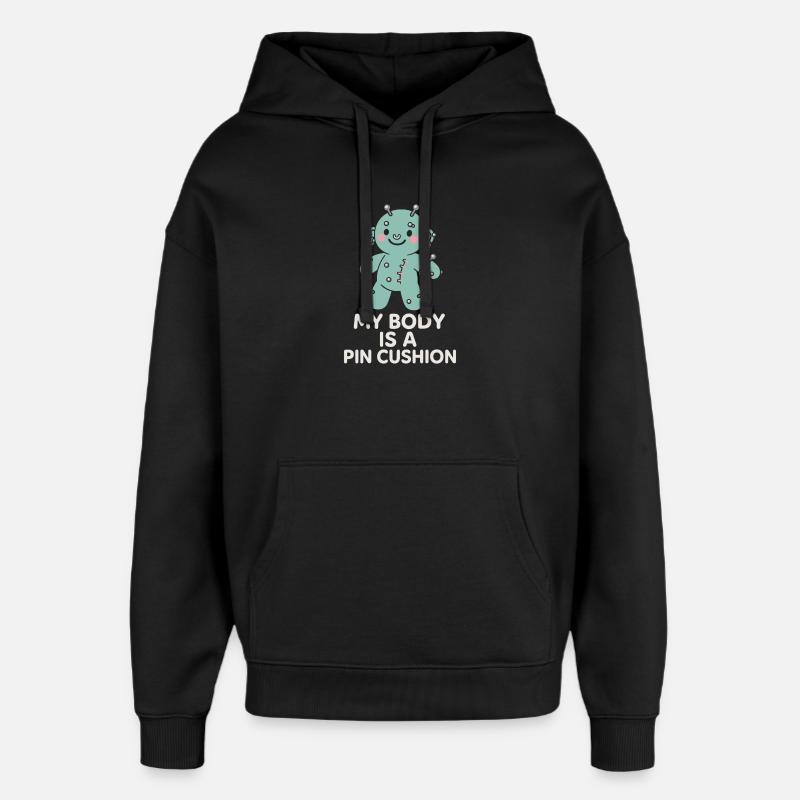 Piercing Addict Body Mod Enthusiast - Sweat à capuche unisexe Stanley/Stella Oversized - noir