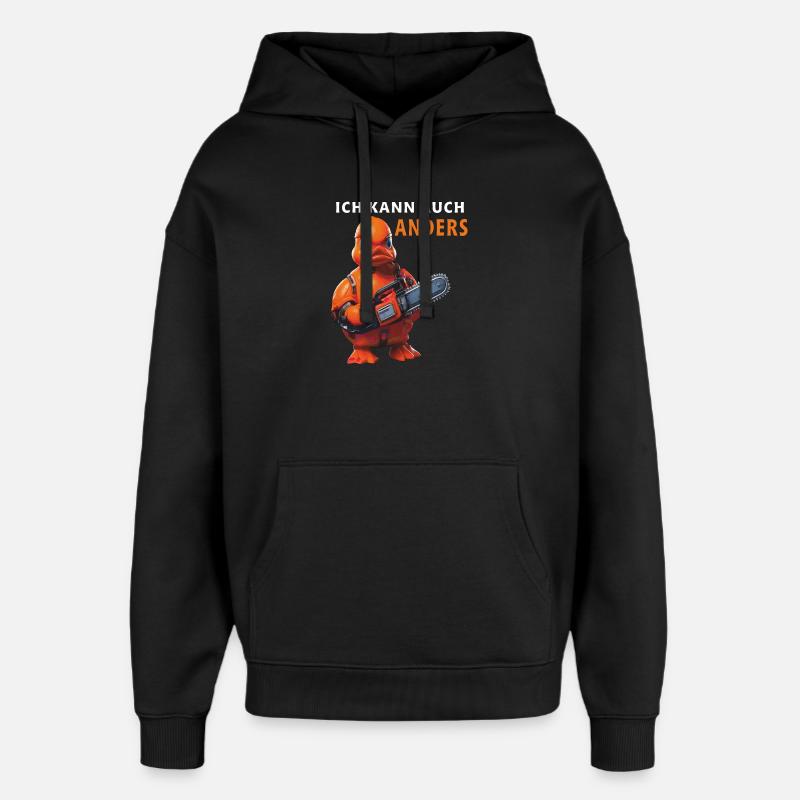 JE PEUX LE FAIRE DIFFÉREMMENT - Sweat à capuche unisexe Stanley/Stella Oversized - noir