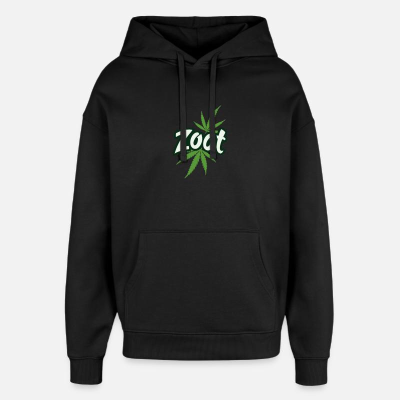 Zoot Cannabis Leaf 420 Stoner Graphique - Sweat à capuche unisexe Stanley/Stella Oversized - noir