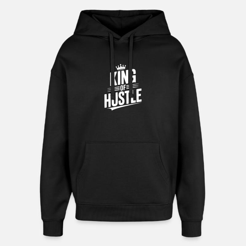 Roi de l’agitation - Sweat à capuche unisexe Stanley/Stella Oversized - noir