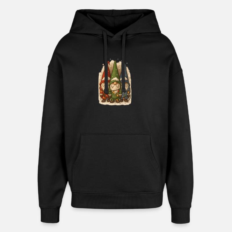 Gnome de Noël Noël Noël - Sweat à capuche unisexe Stanley/Stella Oversized - noir