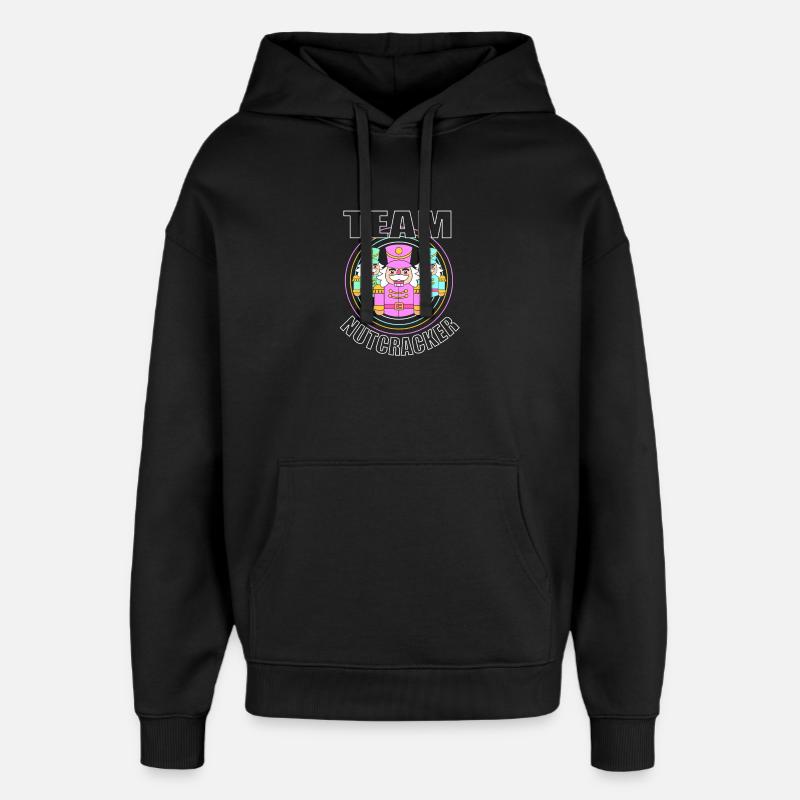 Nutcracker Christmas - Oversized Unisex Hoodie by Stanley/Stella - black