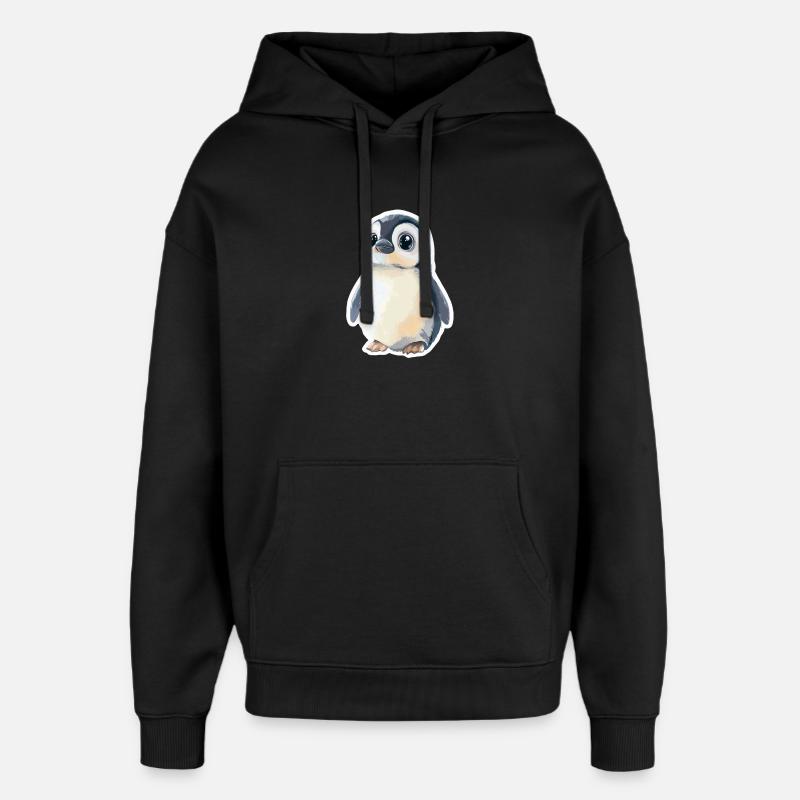 Pingouin - Sweat à capuche unisexe Stanley/Stella Oversized - noir
