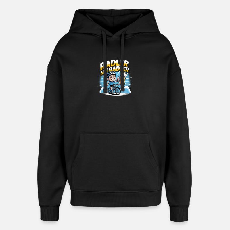 Cyclisme Cyclisme VTT - Sweat à capuche unisexe Stanley/Stella Oversized - noir