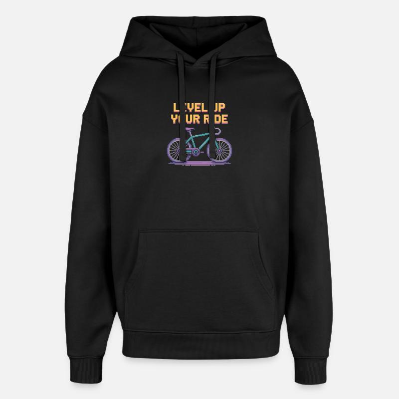 Cyclisme Cyclisme VTT - Sweat à capuche unisexe Stanley/Stella Oversized - noir