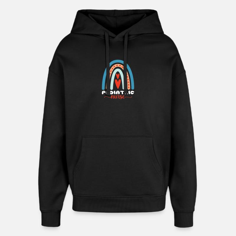 Infirmière pédiatrique Étudiante en soins infirmiers - Sweat à capuche unisexe Stanley/Stella Oversized - noir