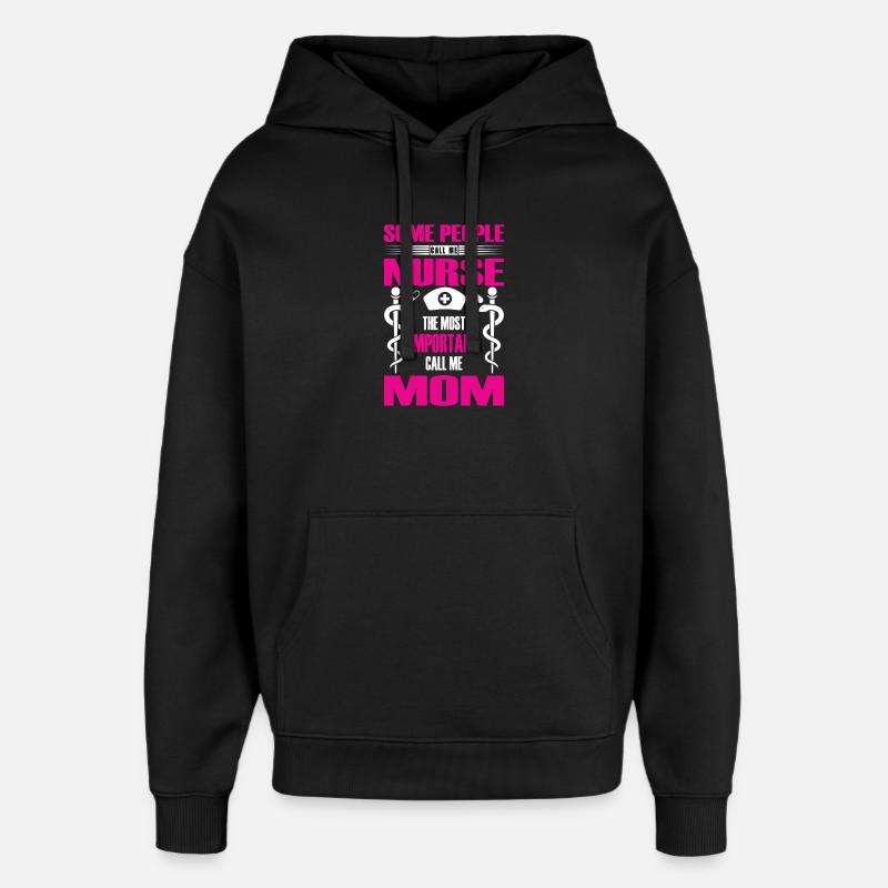 Krankenschwester Mama Geschenk - Oversized Unisex Hoodie von Stanley/Stella - Schwarz
