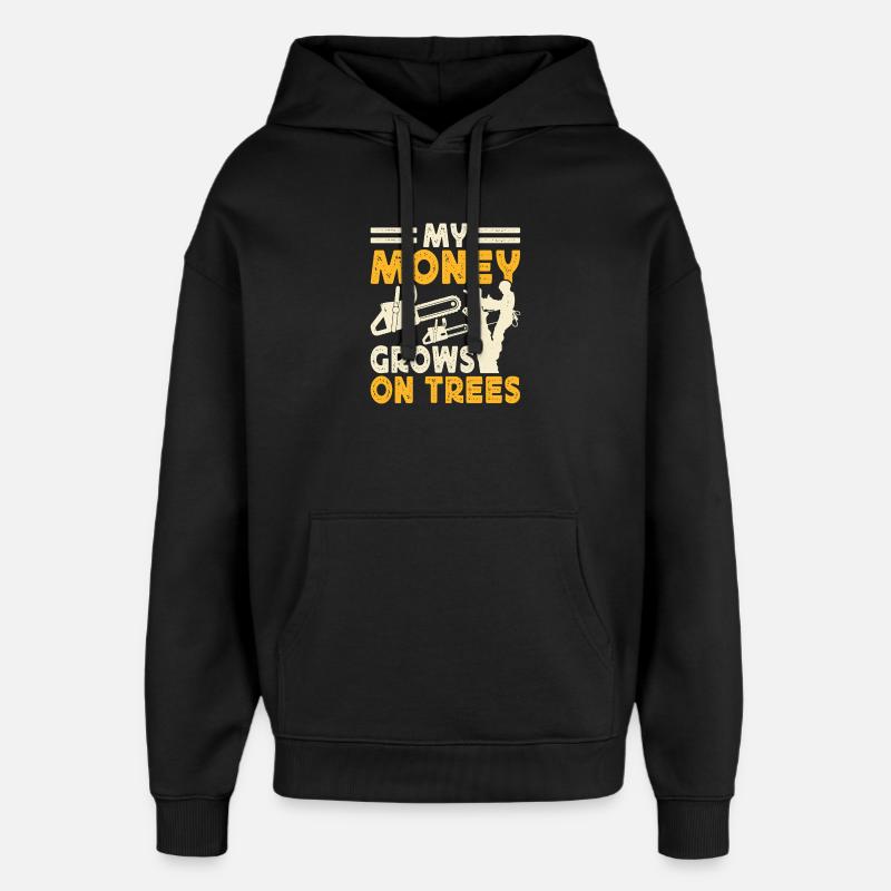 Cadeau drôle de menuisier - Sweat à capuche unisexe Stanley/Stella Oversized - noir