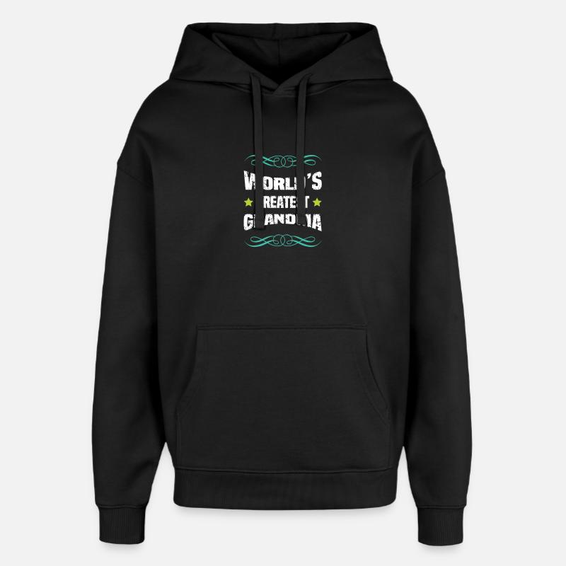 Welt's Größte Oma - Oversized Unisex Hoodie von Stanley/Stella - Schwarz