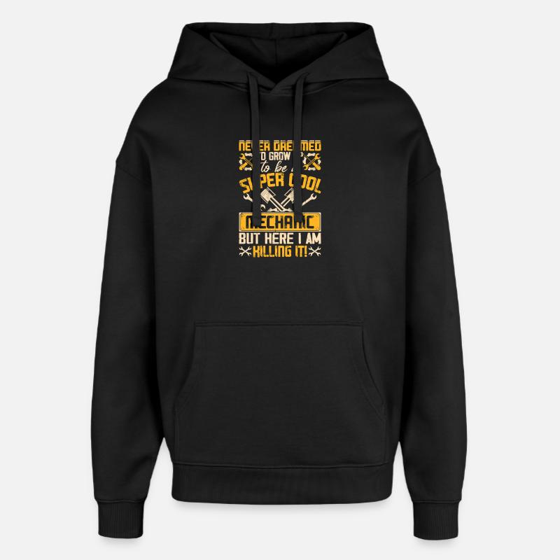 Mécanicien Mécatronicien Technicien Tournevis Cadeau - Sweat à capuche unisexe Stanley/Stella Oversized - noir
