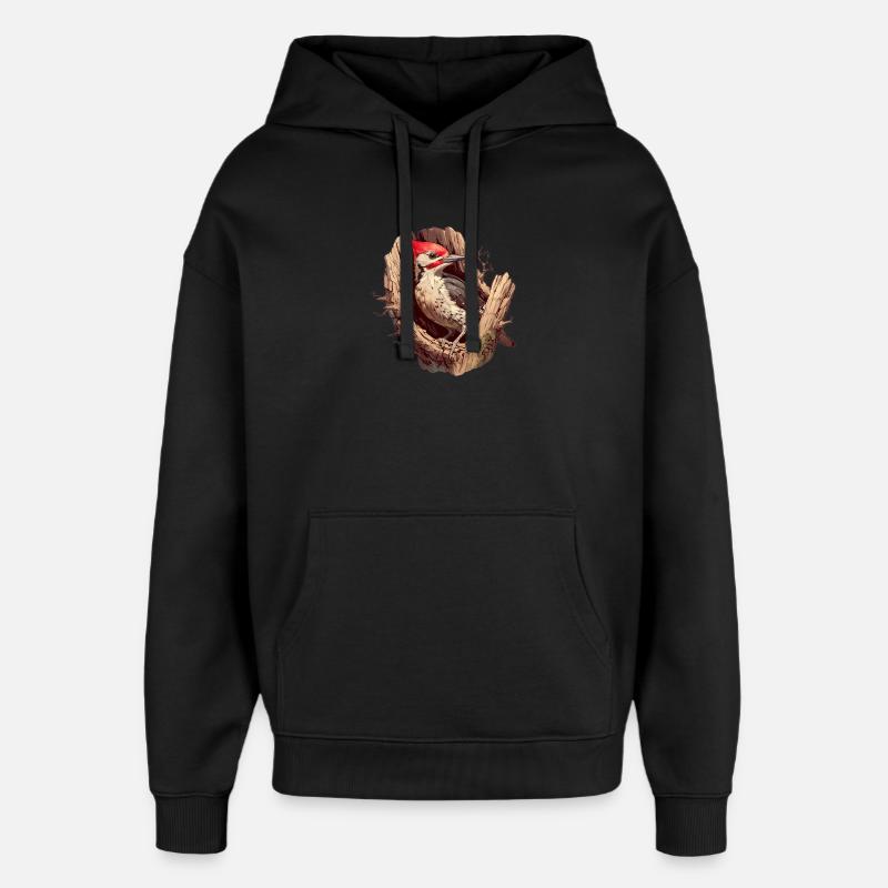 Pic Pic - Sweat à capuche unisexe Stanley/Stella Oversized - noir