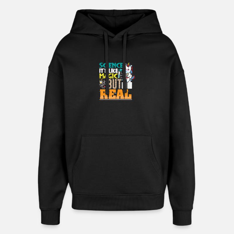 Science Scientifique Chimie - Sweat à capuche unisexe Stanley/Stella Oversized - noir