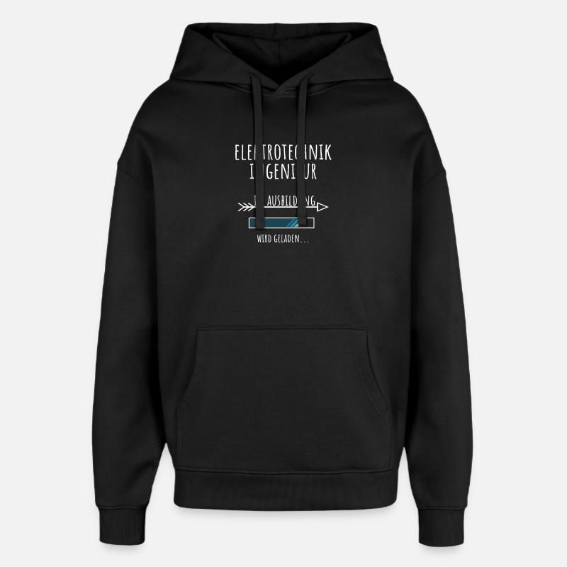 Elektrotechnik Studium Beruf Ausbildung - Oversized Unisex Hoodie von Stanley/Stella - Schwarz