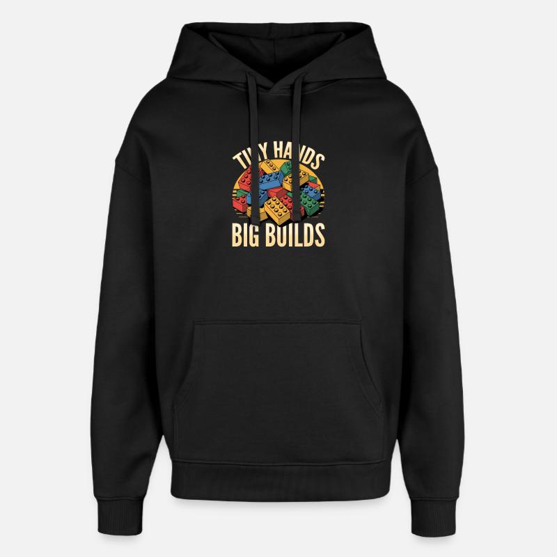 Building Blocks Kids Brick Builder - Oversized Unisex Hoodie von Stanley/Stella - Schwarz