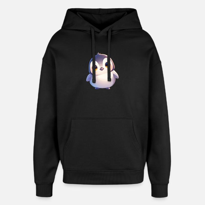 Penguins Penguin - Oversized Unisex Hoodie by Stanley/Stella - black