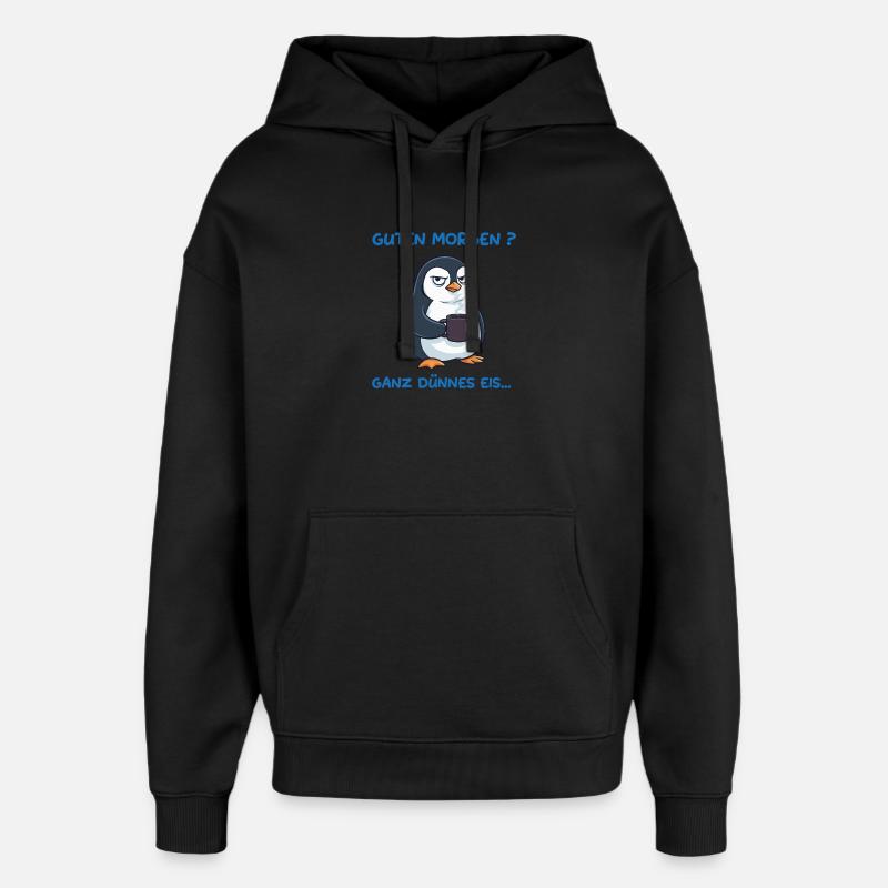 Humeur de glace mince - Sweat à capuche unisexe Stanley/Stella Oversized - noir