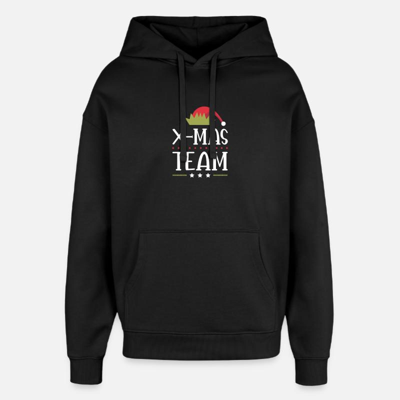 Escouade de Noël - Sweat à capuche unisexe Stanley/Stella Oversized - noir