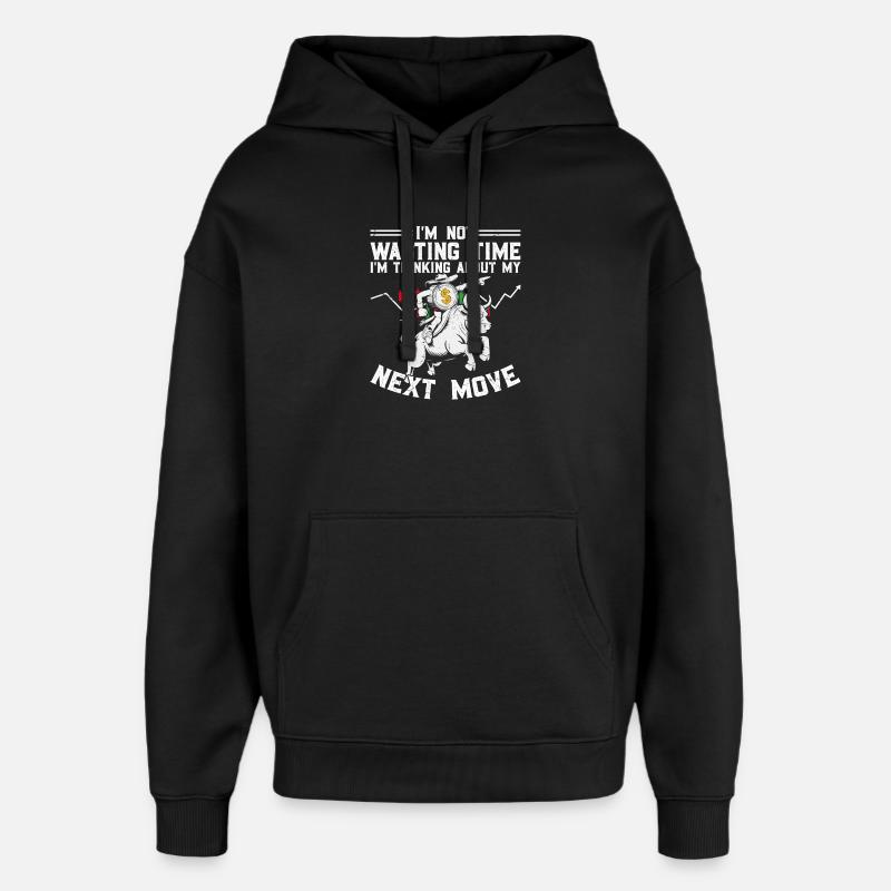 Trading Boursier Crypto Trader Boursier - Sweat à capuche unisexe Stanley/Stella Oversized - noir