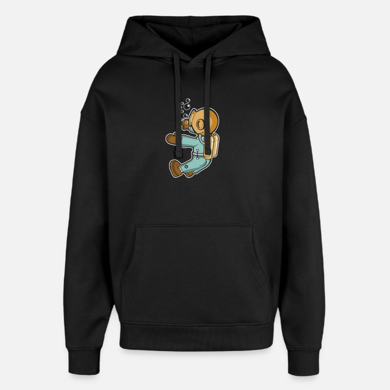 Plonger - Sweat à capuche unisexe Stanley/Stella Oversized - noir
