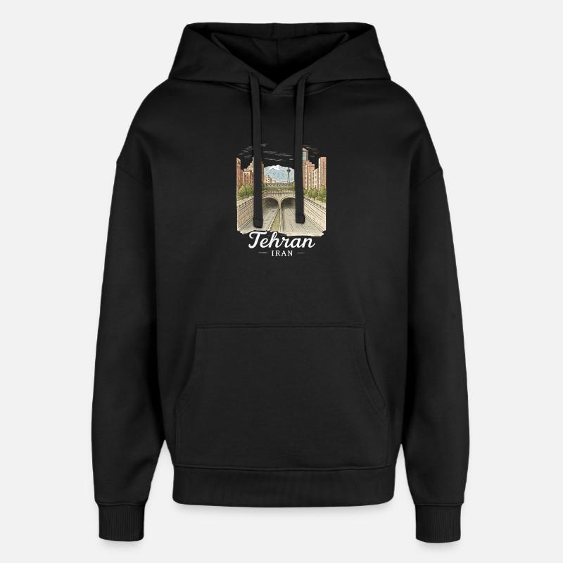 Teheran Iran - Oversized Unisex Hoodie von Stanley/Stella - Schwarz