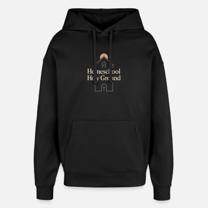 Christlicher Homeschool-mutter-glaube - Oversized Unisex Hoodie von Stanley/Stella - Schwarz