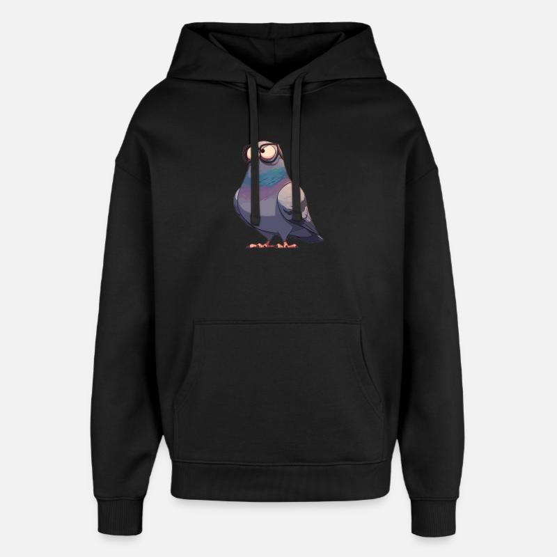 Tauben Taube - Oversized Unisex Hoodie von Stanley/Stella - Schwarz