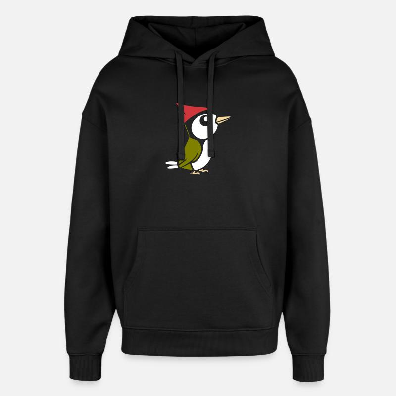 pivert - Sweat à capuche unisexe Stanley/Stella Oversized - noir