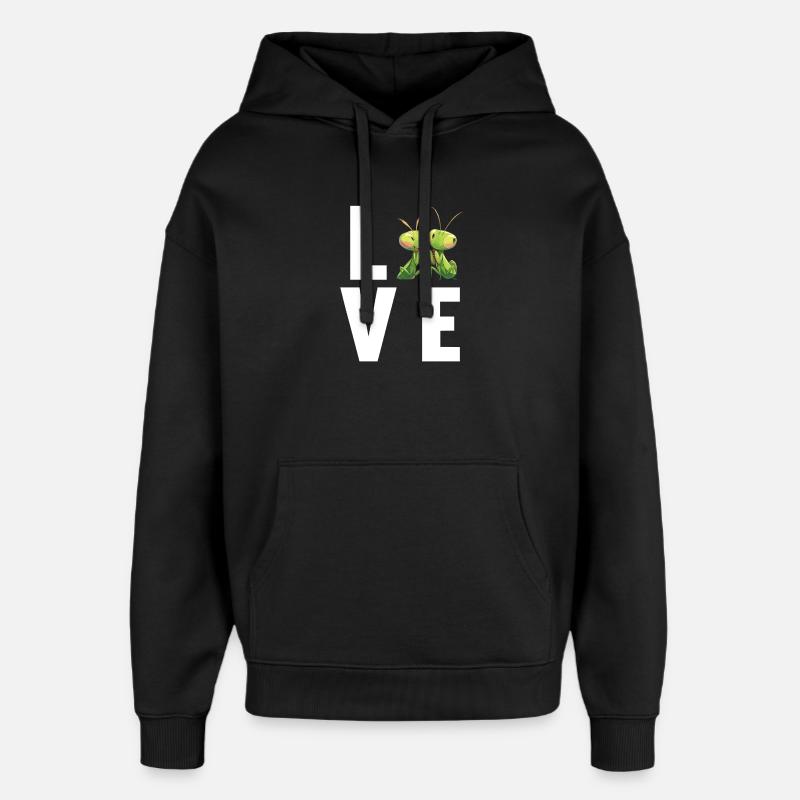 Gottesanbeterinnen Gottesanbeterin - Oversized Unisex Hoodie von Stanley/Stella - Schwarz