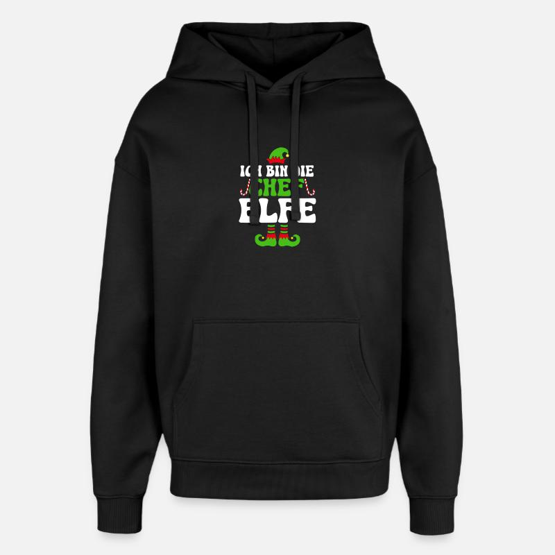 Ich Bin Die Chef Elfe - Oversized Unisex Hoodie by Stanley/Stella - black