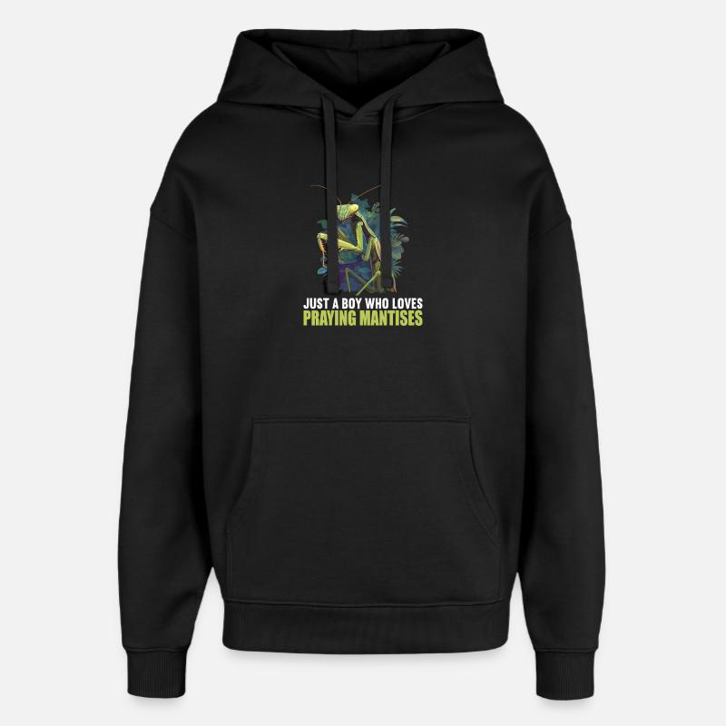 Gottesanbeterinnen Gottesanbeterin - Oversized Unisex Hoodie von Stanley/Stella - Schwarz