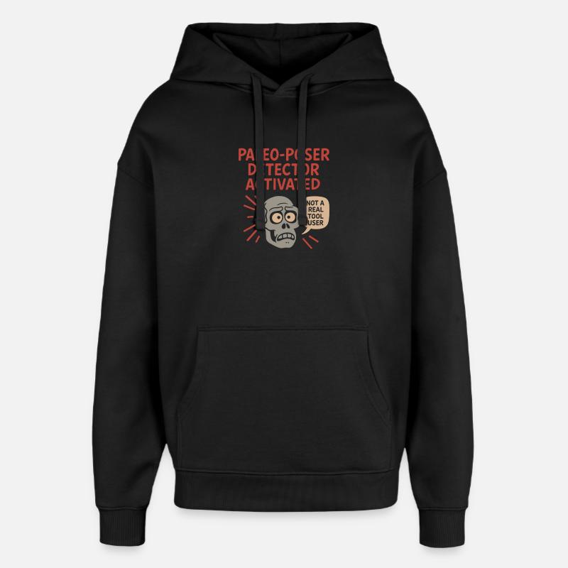 Outils préhistoriques en pierre d’Homo - Sweat à capuche unisexe Stanley/Stella Oversized - noir