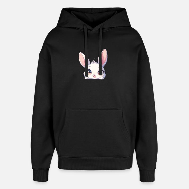 Lapin Lapin - Sweat à capuche unisexe Stanley/Stella Oversized - noir