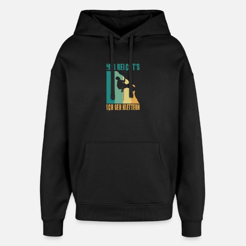 Bouldern Geschenke Klettern Kletterer Boulderer - Oversized Unisex Hoodie von Stanley/Stella - Schwarz