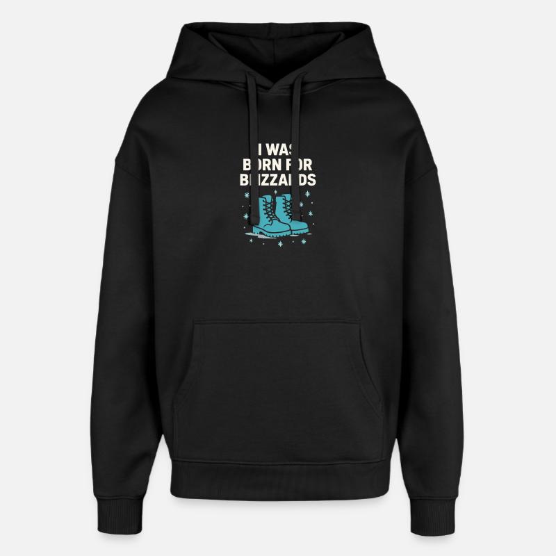 Kaltes Staatsleben Geschenk Eiskalte - Oversized Unisex Hoodie by Stanley/Stella - black