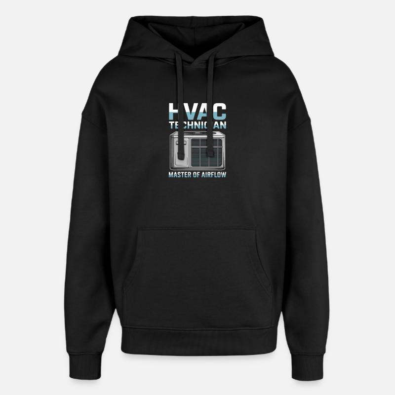 HVAC Techniker Kühltechnik Geschenk Männer Profis - Oversized Unisex Hoodie von Stanley/Stella - Schwarz