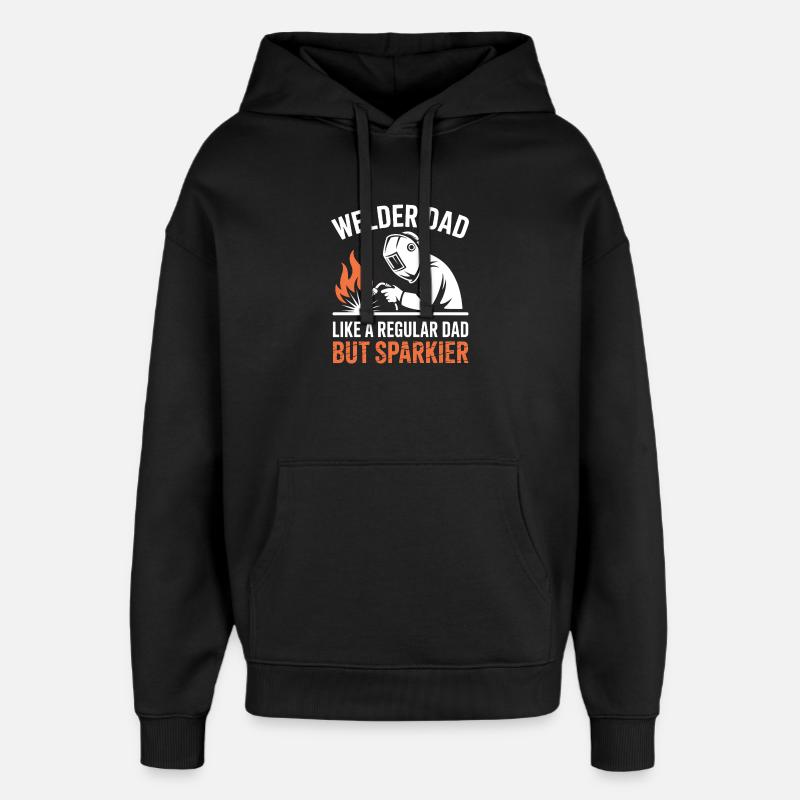 Schweißer Spruch Beruf Lustiges Schweißer Geschenk - Oversized Unisex Hoodie von Stanley/Stella - Schwarz