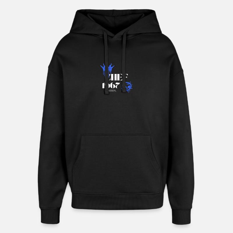 Édition Chef 1967 58 Déclaration d’anniversaire - Sweat à capuche unisexe Stanley/Stella Oversized - noir