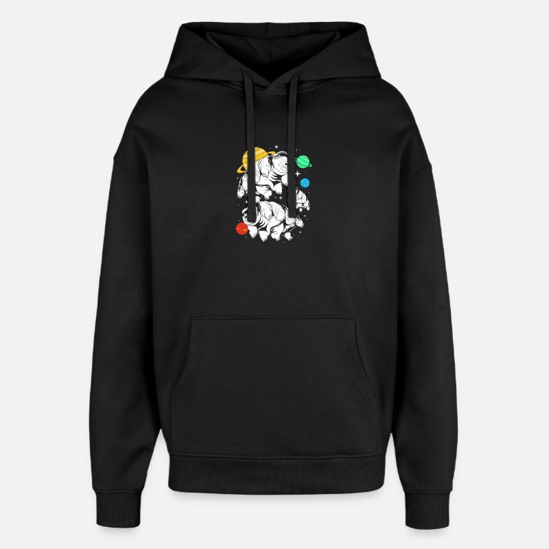 Tardigrade Tardigrade Ours d’eau tardigrade - Sweat à capuche unisexe Stanley/Stella Oversized - noir