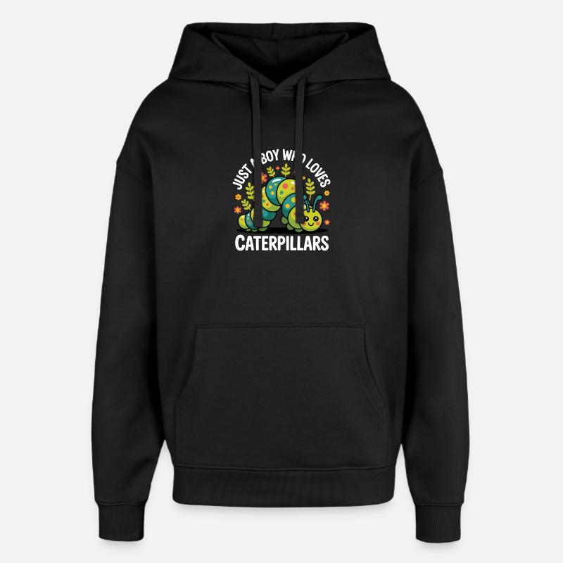 Raupe Junge Geschenk - Oversized Unisex Hoodie von Stanley/Stella - Schwarz