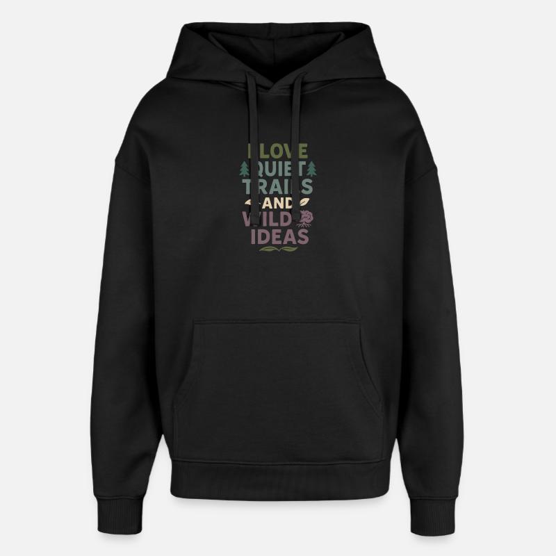 Introverti neurodivergent - Sweat à capuche unisexe Stanley/Stella Oversized - noir