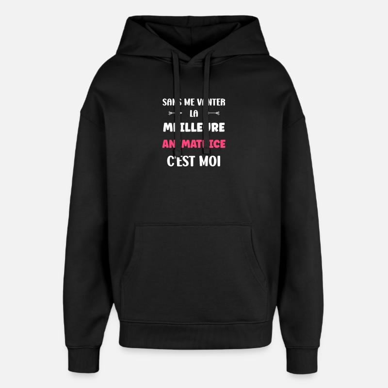 Moderator - Oversized Unisex Hoodie von Stanley/Stella - Schwarz