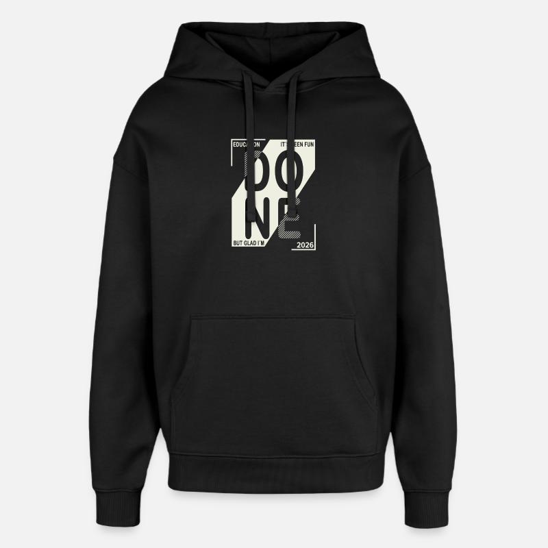 Done 2026 – Training completed design - Oversized Unisex Hoodie by Stanley/Stella - black
